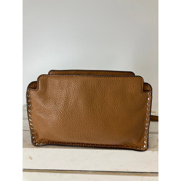 MICHAEL KORS, SMALL BROWN LEATHER CROSSBODY BAG (ASIS) - Picture 3 of 16